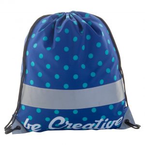 CreaDraw Reflect custom reflective drawstring bag