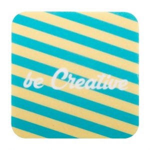 CreaFelt Drink RPET felt coaster, square