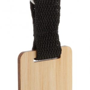 Stropp bamboo keyring, square