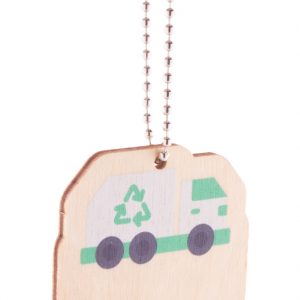 EcoRing keyring, garbage truck