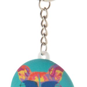 KeyBadge RPET Mini pin button keyring