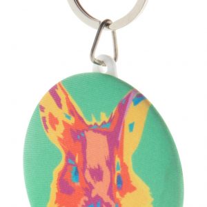 KeyBadge RPET Maxi pin button keyring