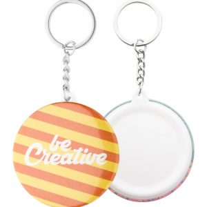 KeyBadge Mini pin button keyring