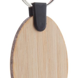 Bambry bamboo keyring, oval