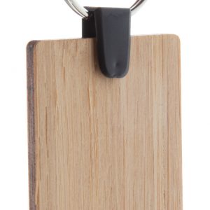 Bambry bamboo keyring, rectangle