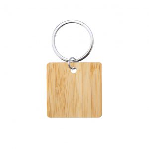 Sonek bamboo keyring, square