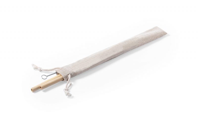 Piltu bamboo straw set
