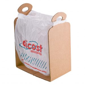 Cart trash bag holder