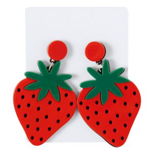 Kely earrings, strawberry