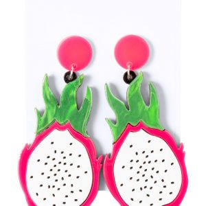 Kely earrings, pitaya