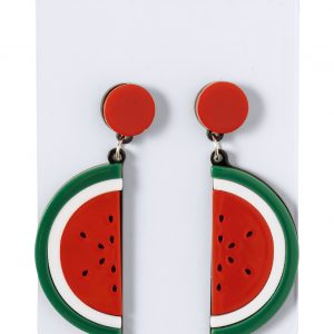 Kely earrings, watermelon