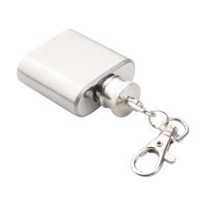 Norge keyring with hip flask
