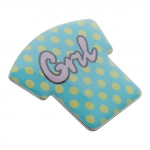 Trick metal badge