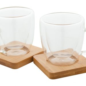 Mocaboo glass espresso cup set