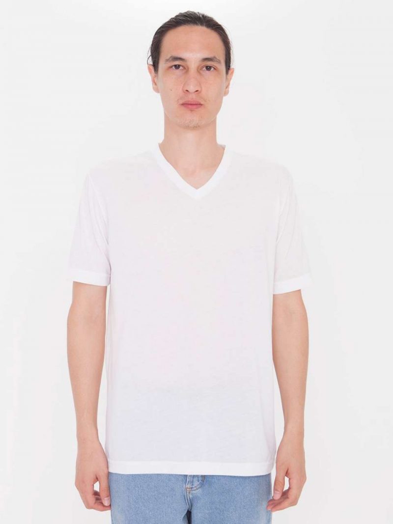 UNISEX SUBLIMATION SHORT SLEEVE CLASSIC V-NECK T-SHIRT