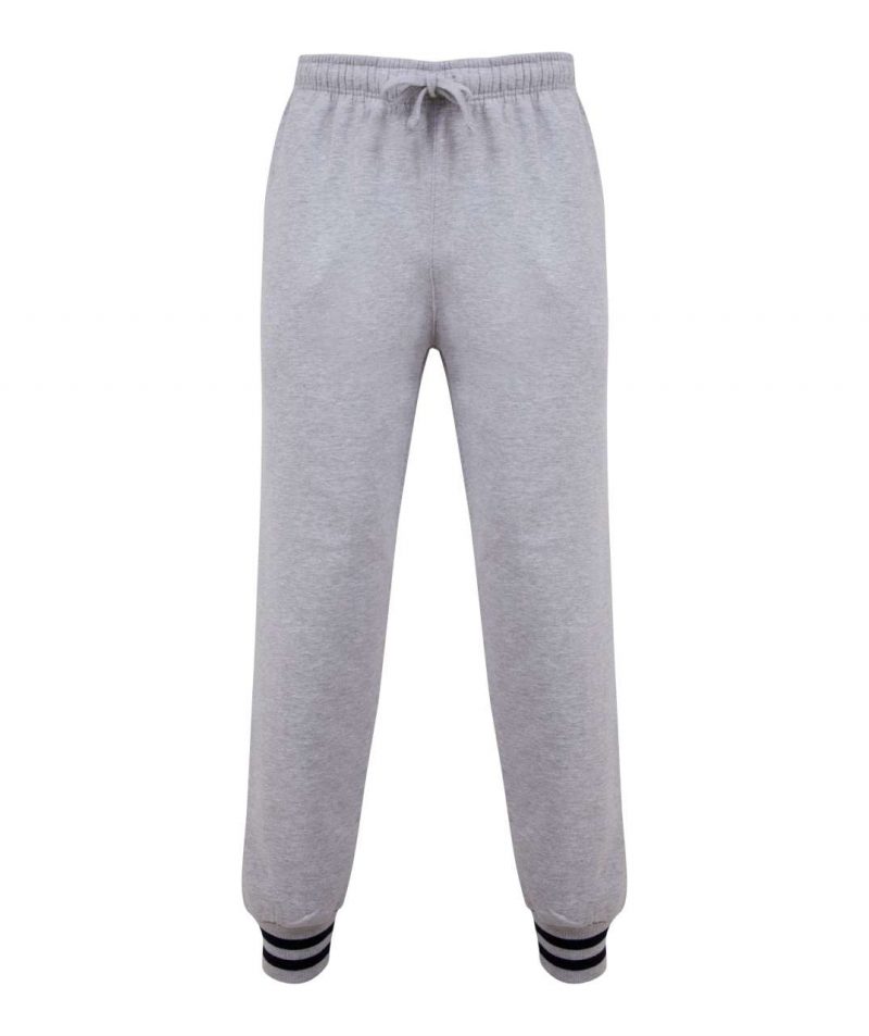 JOGGERS WITH STRIPED CUFFS
