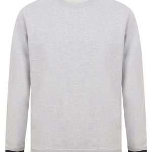 SWEAT WITH STRIPE CUFFS