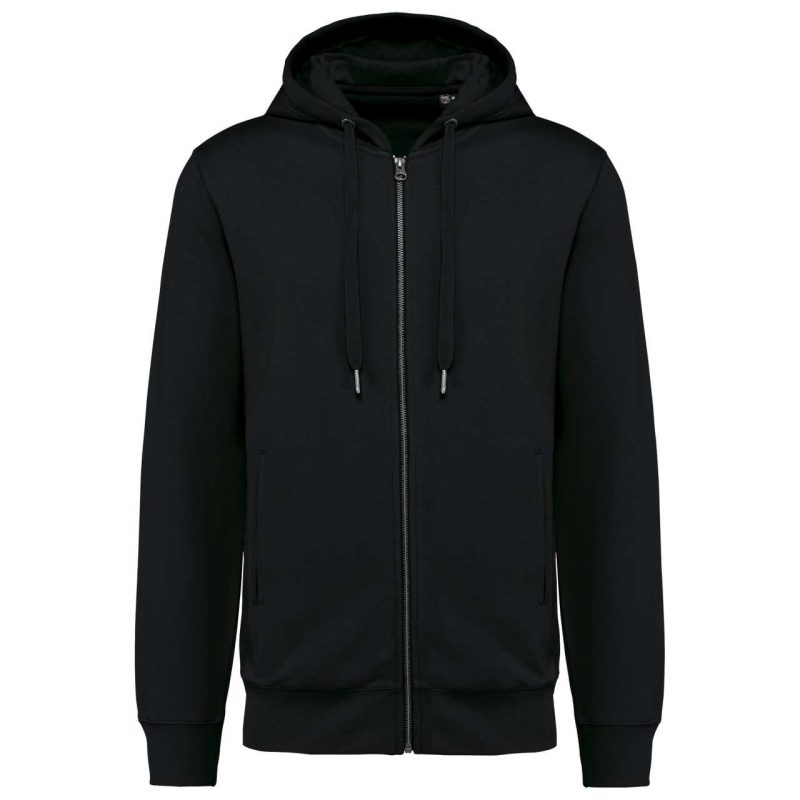 UNISEX ECO-FRIENDLY FRENCH TERRY ZIPPED HOODED SWEATSHIRT