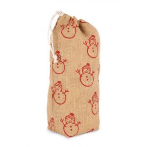 BOTTLE CARRIER WITH CHRISTMAS PATTERNS