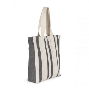 RECYCLED SHOPPING BAG - STRIPED PATTERN
