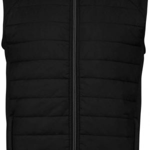 DUAL-FABRIC SLEEVELESS SPORTS JACKET