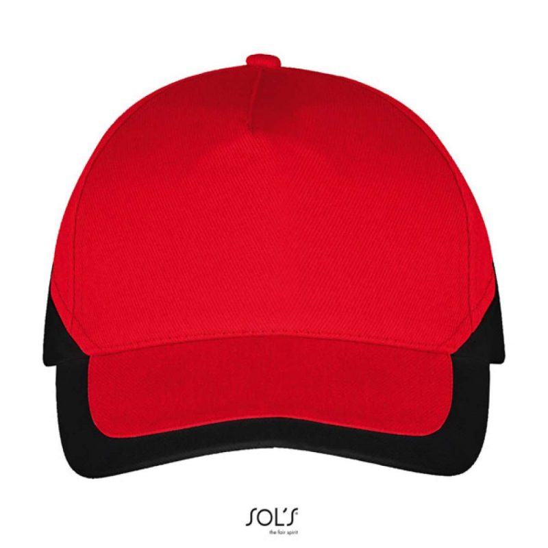 SOL'S BOOSTER - 5 PANEL CONTRASTED CAP