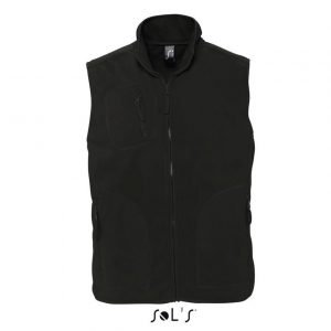 SOL'S NORWAY - UNISEX SLEEVELESS FLEECE CARDIGAN