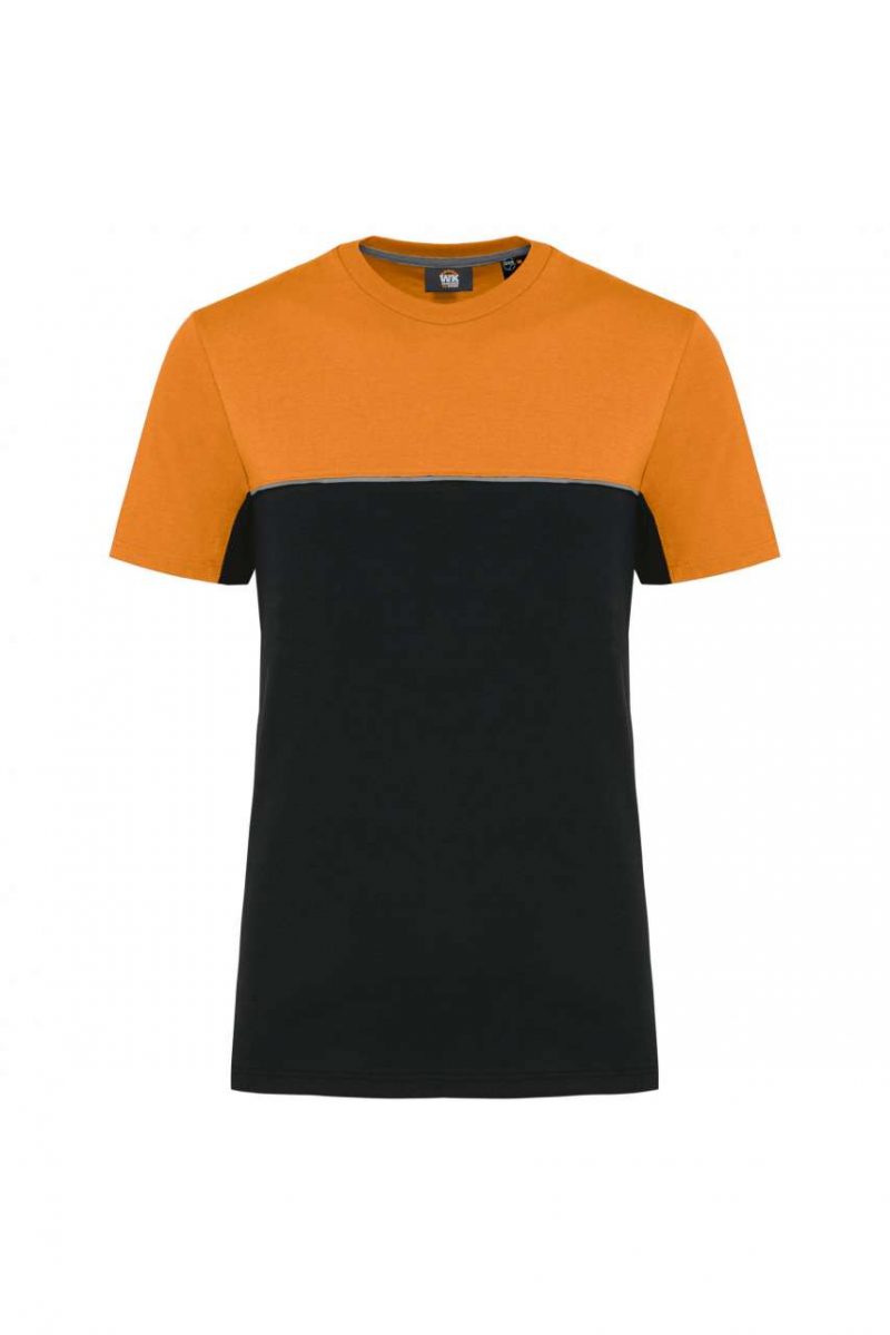UNISEX ECO-FRIENDLY SHORT SLEEVE TWO-TONE T-SHIRT